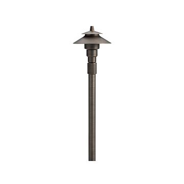 No Family One Light Adjust Height Path in Centennial Brass by Kichler