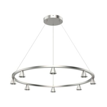 Dune LED Chandelier in Brushed Nickel by Kuzco Lighting