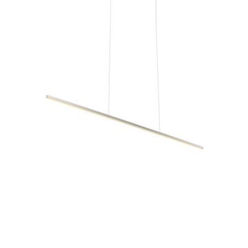 Vega Minor LED Linear Pendant in Brushed Nickel by Kuzco Lighting
