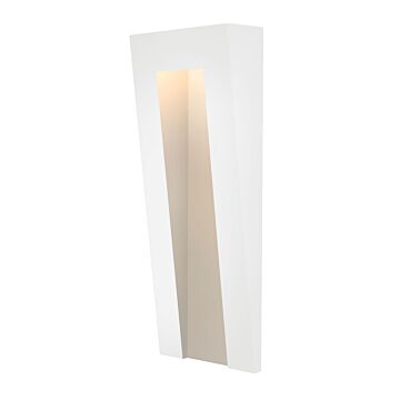 Taper Deck Sconce LED Landscape Light in Satin White