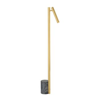 Circleville LED Floor Lamp in Aged Brass by Hudson Valley