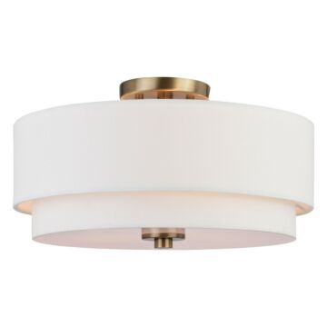 Burnaby  Semi Flush Mount in Matte Brass by Vaxcel