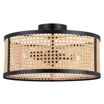 Three Light Semi-Flush Mount