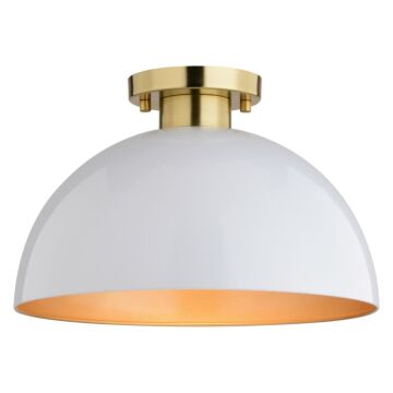 One Light Semi-Flush Mount