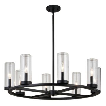 Grantley  Chandelier in Matte Black by Vaxcel