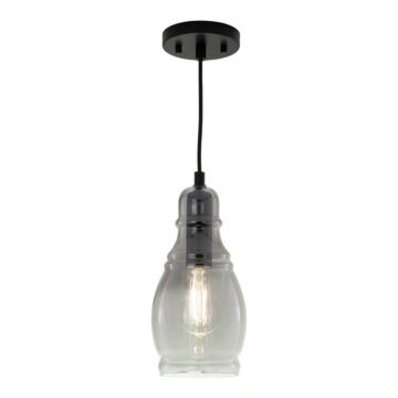Millie  Mini Pendant in Matte Black by Vaxcel