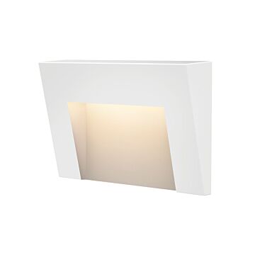 Taper Deck Sconce LED Landscape Light in Satin White