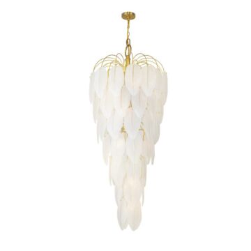 Alessia  Chandelier in Brushed Brass by Artcraft Lighting