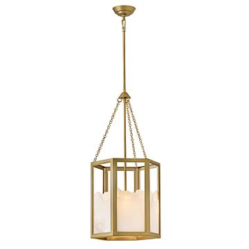 Veleta LED Pendant in Lacquered Brass by Fredrick Ramond