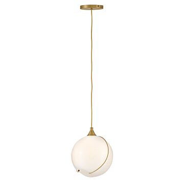 Skye LED Pendant in Heritage Brass by Hinkley