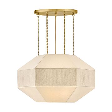 Lyla LED Chandelier in Lacquered Brass by Hinkley