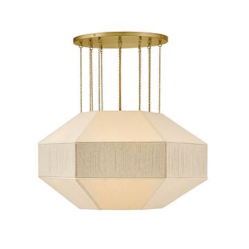 Lyla LED Chandelier in Lacquered Brass by Hinkley