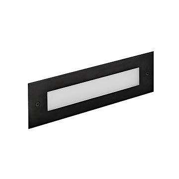 Dash Flat LED Flush Step Light in Stainless Steel Black by Hinkley