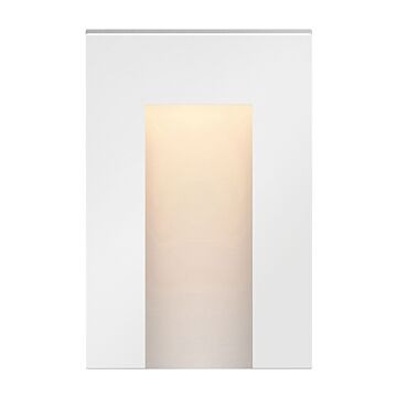 Taper Deck Sconce LED Landscape Light in Satin White