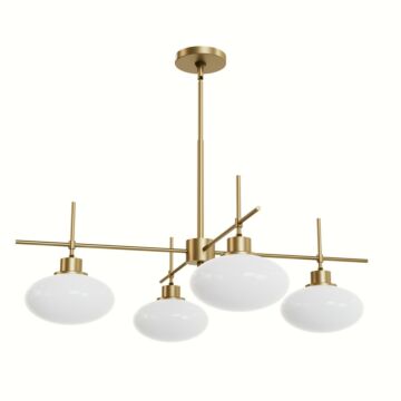 Getty  Chandelier in Luxe Gold by Hunter Fans