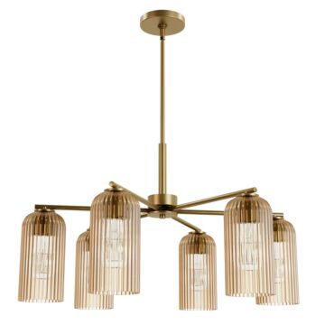 Beverly Glen  Chandelier in Luxe Gold by Hunter Fans