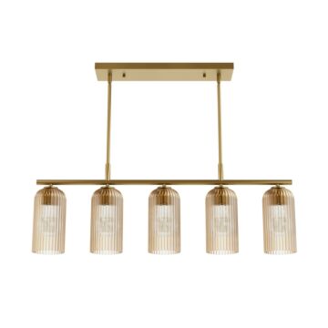 Beverly Glen  Chandelier in Luxe Gold by Hunter Fans