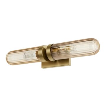 Beverly Glen  Bathroom Vanity Light in Luxe Gold by Hunter Fans