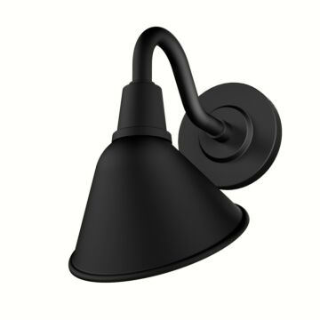 Cassius  Outdoor Wall Mount in Matte Black by Hunter Fans