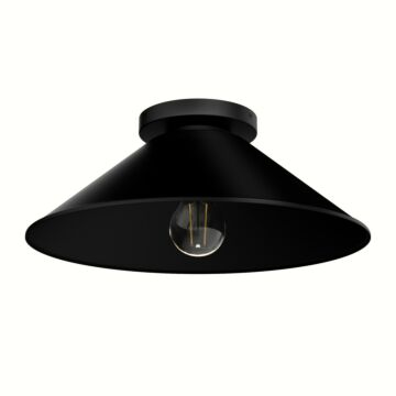 Skyflow  Outdoor Flush Mount in Matte Black by Hunter Fans