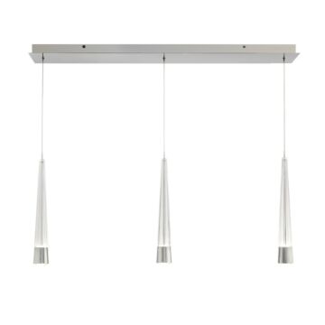 Quill LED Chandelier in Chrome by W.A.C. Lighting
