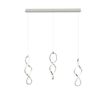 Interlace LED Chandelier in Chrome by W.A.C. Lighting