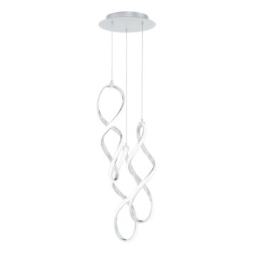 Interlace LED Chandelier in Chrome by W.A.C. Lighting