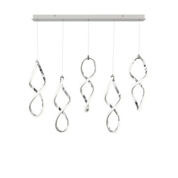 Interlace LED Chandelier in Chrome by W.A.C. Lighting