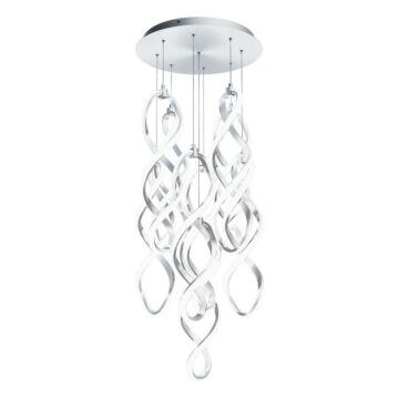 Interlace LED Chandelier in Chrome by W.A.C. Lighting