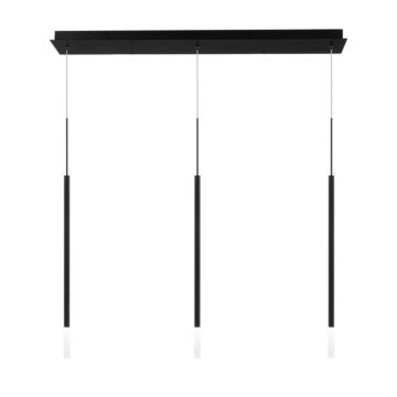 Viggo LED Chandelier in Black by W.A.C. Lighting