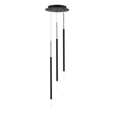 Viggo LED Chandelier in Black by W.A.C. Lighting