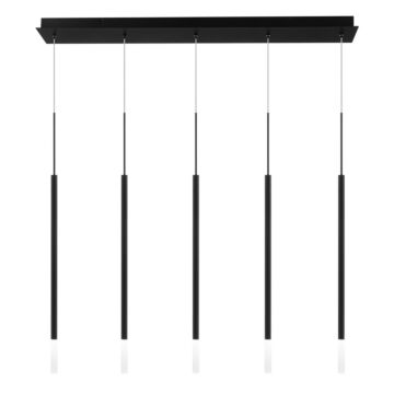 Viggo LED Chandelier in Black by W.A.C. Lighting