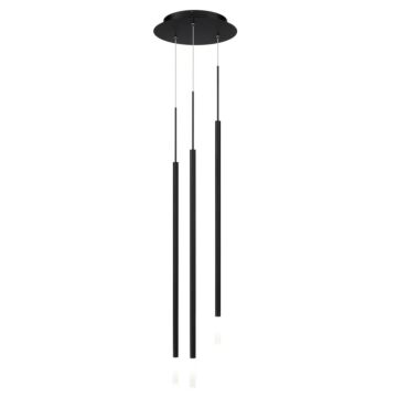 Viggo LED Chandelier in Black by W.A.C. Lighting