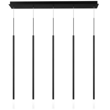 Viggo LED Chandelier in Black by W.A.C. Lighting