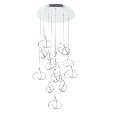 Vornado LED Chandelier in Chrome by W.A.C. Lighting