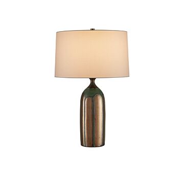 Cuprum  Table Lamp in Dark Green   Copper by Currey and Company