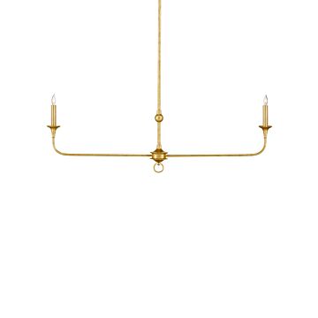 Nottaway  Chandelier in Contemporary Gold Leaf by Currey and Company