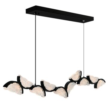 Moon LED Chandelier in Black by CWI Lighting