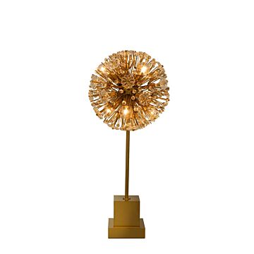 Dahlia Six Light Table Lamp in Gold by Kalco