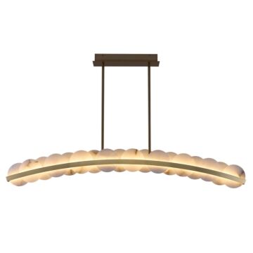 Meridian LED Island Pendant in Winter Brass by Kalco