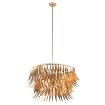 Grace Seven Light Pendant in New Gold by Kalco
