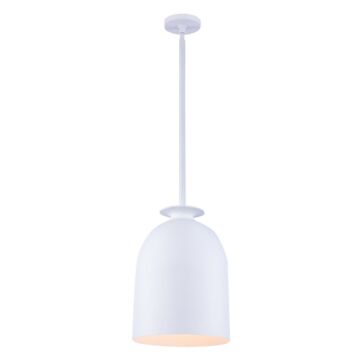Gabardine One Light Mini Pendant in Matte White by Kalco