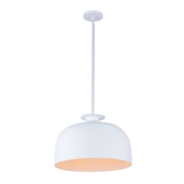 Gabardine One Light Mini Pendant in Matte White by Kalco