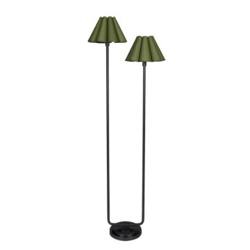 Polly  Floor Lamp in Blackened Brass by Regina Andrew Detroit