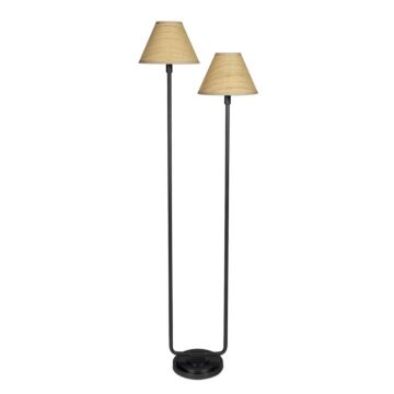 Polly  Floor Lamp in Blackened Brass by Regina Andrew Detroit