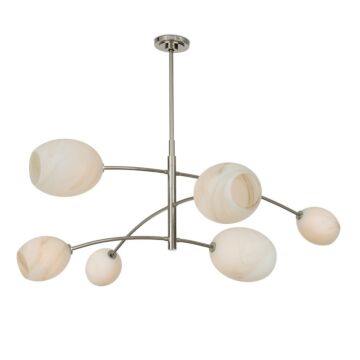 Artemis  Chandelier in Polished Nickel by Regina Andrew Detroit
