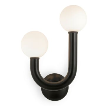 Happy LED Outdoor Wall Sconce in Black by Regina Andrew Detroit