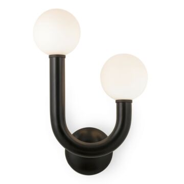 Happy LED Outdoor Wall Sconce in Black by Regina Andrew Detroit