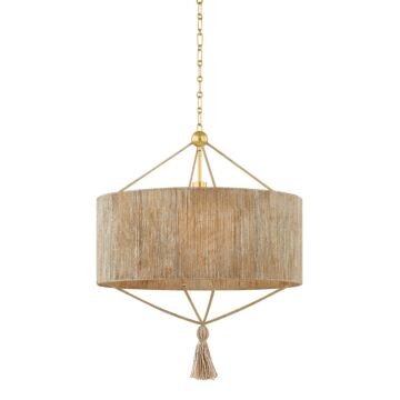 Reyn  Pendant in Aged Brass by Mitzi