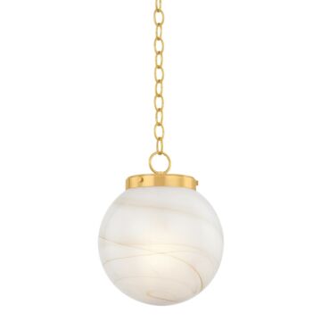 Ambra  Pendant in Aged Brass by Mitzi